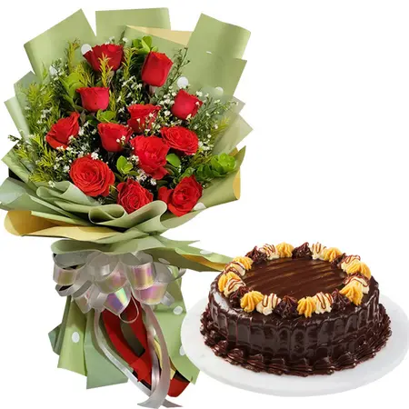send flower with cake to Philippines