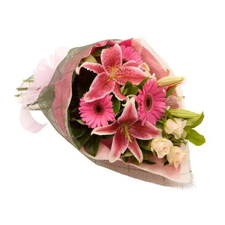 send pink flowers bouquet in philippines