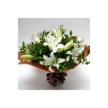 white lilies in a bouquet Delivery To Philippines